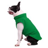 Maxbell Maxbell Dog Fleece Vest Dog Clothes with Pull small Dogs winter Jacket S Green A