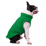 Maxbell Maxbell Dog Fleece Vest Dog Clothes with Pull small Dogs winter Jacket S Green A