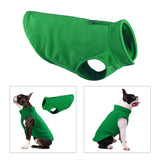 Maxbell Maxbell Dog Fleece Vest Dog Clothes with Pull small Dogs winter Jacket S Green A