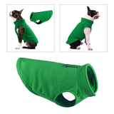 Maxbell Maxbell Dog Fleece Vest Dog Clothes with Pull small Dogs winter Jacket S Green A