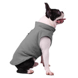 Maxbell Maxbell Dog Fleece Vest Dog Clothes with Pull small Dogs winter Jacket S Gray