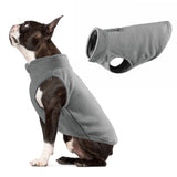 Maxbell Maxbell Dog Fleece Vest Dog Clothes with Pull small Dogs winter Jacket S Gray