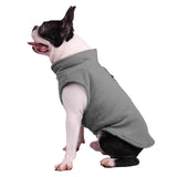 Maxbell Maxbell Dog Fleece Vest Dog Clothes with Pull small Dogs winter Jacket S Gray