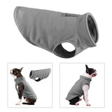 Maxbell Maxbell Dog Fleece Vest Dog Clothes with Pull small Dogs winter Jacket S Gray