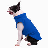 Maxbell Maxbell Dog Fleece Vest Dog Clothes with Pull small Dogs winter Jacket S Blue B