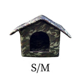 Maxbell Outdoor Waterproof Cat House Enclosed Weatherproof Cat 35cmx33cmx30cm