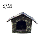 Maxbell Outdoor Waterproof Cat House Enclosed Weatherproof Cat 35cmx33cmx30cm