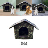 Maxbell Outdoor Waterproof Cat House Enclosed Weatherproof Cat 35cmx33cmx30cm