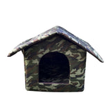 Maxbell Outdoor Waterproof Cat House Enclosed Weatherproof Cat 40cmx38cmx35cm