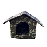 Maxbell Outdoor Waterproof Cat House Enclosed Weatherproof Cat 40cmx38cmx35cm