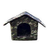 Maxbell Outdoor Waterproof Cat House Enclosed Weatherproof Cat 40cmx38cmx35cm
