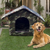 Maxbell Outdoor Waterproof Cat House Enclosed Weatherproof Cat 40cmx38cmx35cm