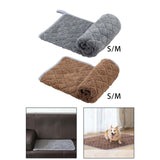 Maxbell Warm Dog Bed Pad Cat Bed Mat Flannel Washable Soft for Cat Litters Sofa Gray S