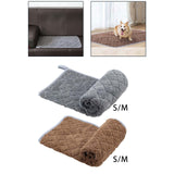 Maxbell Warm Dog Bed Pad Cat Bed Mat Flannel Washable Soft for Cat Litters Sofa Gray S