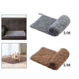 Maxbell Warm Dog Bed Pad Cat Bed Mat Flannel Washable Soft for Cat Litters Sofa Gray S