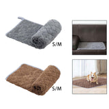 Maxbell Warm Dog Bed Pad Cat Bed Mat Flannel Washable Soft for Cat Litters Sofa Gray S