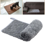 Maxbell Warm Dog Bed Pad Cat Bed Mat Flannel Washable Soft for Cat Litters Sofa Gray S