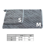 Maxbell Warm Dog Bed Pad Cat Bed Mat Flannel Washable Soft for Cat Litters Sofa Gray S