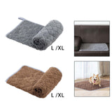 Maxbell cat Bed Mat Nonlsip Portable Cozy Washable Soft for Pet Cages bed L Gray