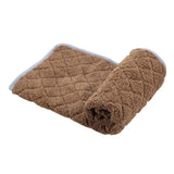 Maxbell cat Bed Mat Nonlsip Portable Cozy Washable Soft for Pet Cages bed L Coffee