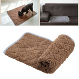 Maxbell cat Bed Mat Nonlsip Portable Cozy Washable Soft for Pet Cages bed L Coffee