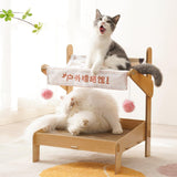 Maxbell 2 in 1 Cat Scratching Board Hammock Corrugated Scratch Pad and Cat Bed White