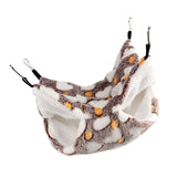 Maxbell Hamster Hammock Bed Hanging Cage Accessories for Small Animals Ferret Parrot Heart Brown