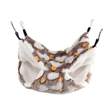 Maxbell Hamster Hammock Bed Hanging Cage Accessories for Small Animals Ferret Parrot Heart Brown