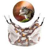 Maxbell Hamster Hammock Bed Hanging Cage Accessories for Small Animals Ferret Parrot Heart Brown