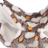 Maxbell Hamster Hammock Bed Hanging Cage Accessories for Small Animals Ferret Parrot Heart Brown