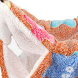 Maxbell Hamster Hammock Bed Hanging Cage Accessories for Small Animals Ferret Parrot Brown Star