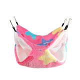 Maxbell Hamster Hammock Bed Hanging Cage Accessories for Small Animals Ferret Parrot Pink