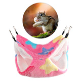 Maxbell Hamster Hammock Bed Hanging Cage Accessories for Small Animals Ferret Parrot Pink