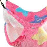 Maxbell Hamster Hammock Bed Hanging Cage Accessories for Small Animals Ferret Parrot Pink