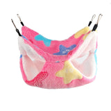 Maxbell Hamster Hammock Bed Hanging Cage Accessories for Small Animals Ferret Parrot Pink