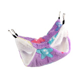 Maxbell Hamster Hammock Bed Hanging Cage Accessories for Small Animals Ferret Parrot Star Purple