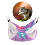 Maxbell Hamster Hammock Bed Hanging Cage Accessories for Small Animals Ferret Parrot Star Purple