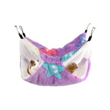 Maxbell Hamster Hammock Bed Hanging Cage Accessories for Small Animals Ferret Parrot Star Purple