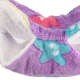 Maxbell Hamster Hammock Bed Hanging Cage Accessories for Small Animals Ferret Parrot Star Purple