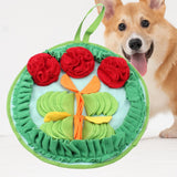 Maxbell Dog Puzzle Mat Interactive Puppy Toys Educational Training Pet Supplies 3 Flowers