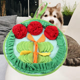 Maxbell Dog Puzzle Mat Interactive Puppy Toys Educational Training Pet Supplies 3 Flowers