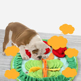 Maxbell Dog Puzzle Mat Interactive Puppy Toys Educational Training Pet Supplies 1 Flower