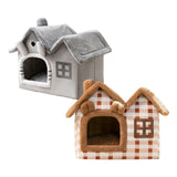 Maxbell Maxbell Pet House Puppy Kennel Warm Nest Anti Slip Bottom Tent Huts Cat Sleeping Bed Gray