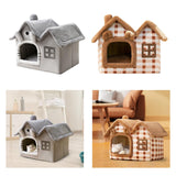 Maxbell Maxbell Pet House Puppy Kennel Warm Nest Anti Slip Bottom Tent Huts Cat Sleeping Bed Gray