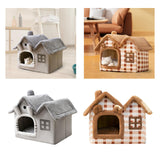 Maxbell Maxbell Pet House Puppy Kennel Warm Nest Anti Slip Bottom Tent Huts Cat Sleeping Bed Gray