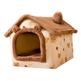 Maxbell Cat Sleeping Bed Dog Kennel Nonslip Winter Warm Semi Enclosed Cat House M