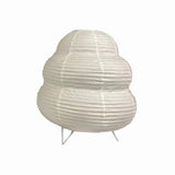 Maxbell Bedside Paper Table Lamp Metal Stand Festival Lantern Light for Dorm Dresser