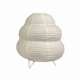 Maxbell Bedside Paper Table Lamp Metal Stand Festival Lantern Light for Dorm Dresser