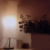 Maxbell Maxbell Simple Bedside Table Lamp Decor Bookcase Night Light Gift Paper Shade Stand