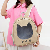 Maxbell Cat Carrier Backpack Ventilated Large Airline Approved Walking Hiking Khaki